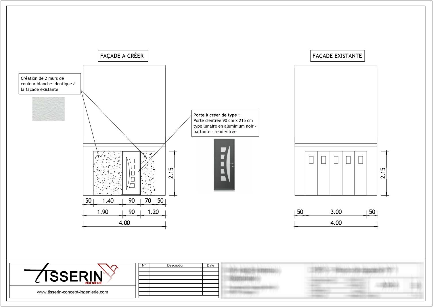 Demande d’une déclaration préalable de travaux pour une extension de garage accolé à une maison existante à Mâcon