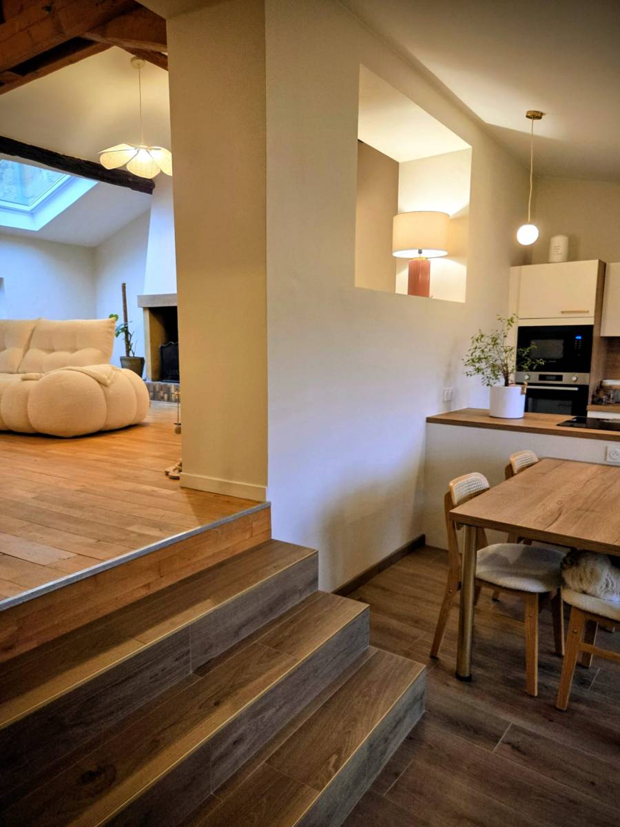 Rénovation complète d'un appartement avec création d'un escalier à Lyon