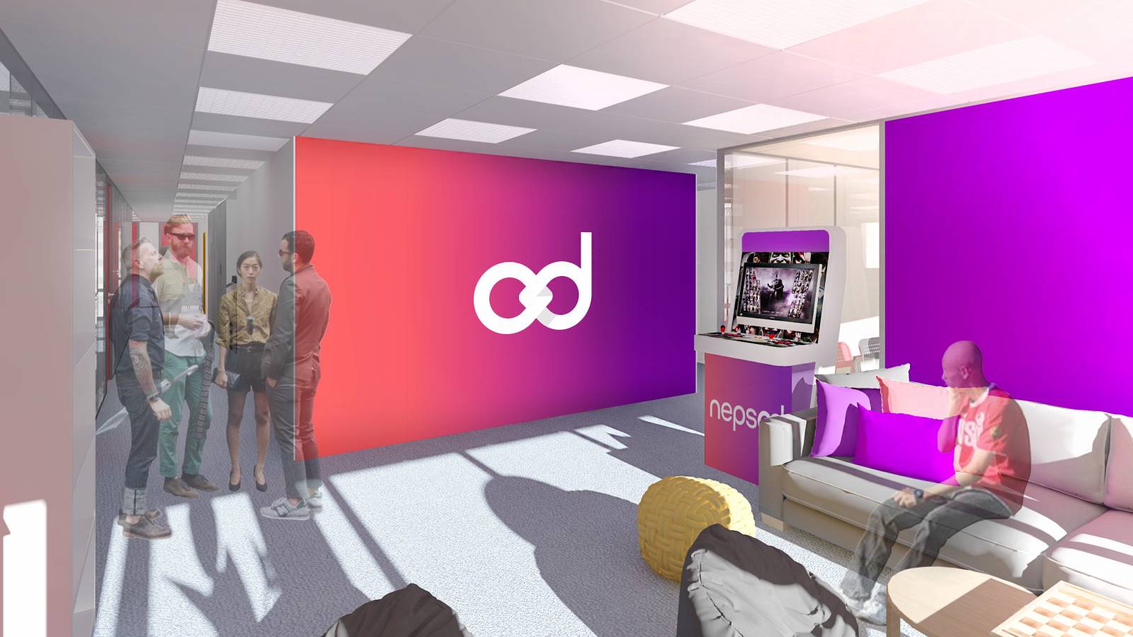 Réalisation d'un visuel 3D d'un centre de formation en rénovation à Lyon