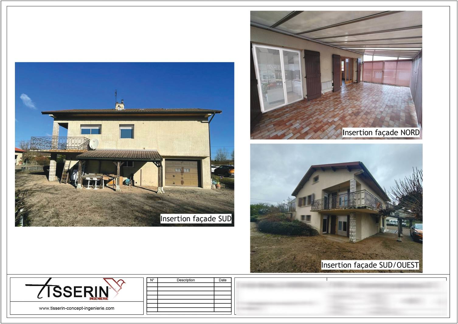 Photographies d'un changement de menuiserie pour une déclaration préalable de travaux à Vienne