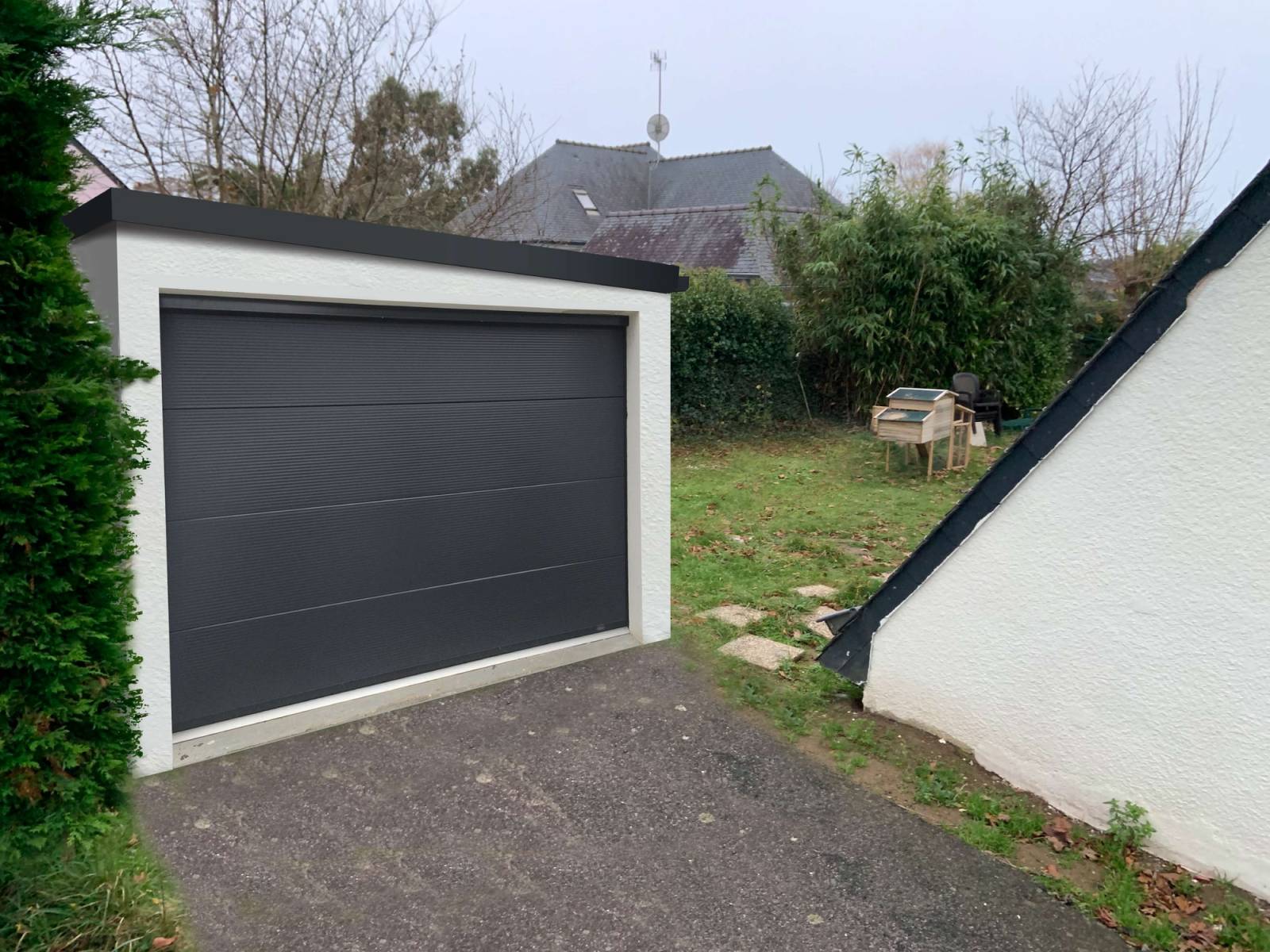 Demande d’une déclaration préalable de travaux pour une extension de garage accolé à une maison existante à Mâcon