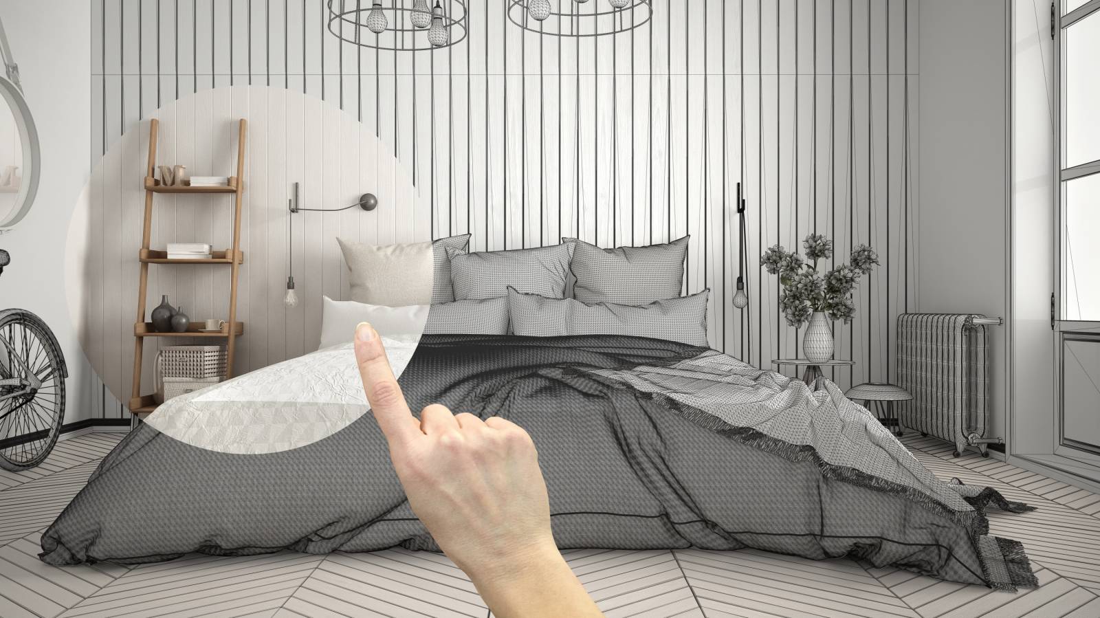 Réalisation d'un aménagement intérieur de comble par un architecte à Chambéry