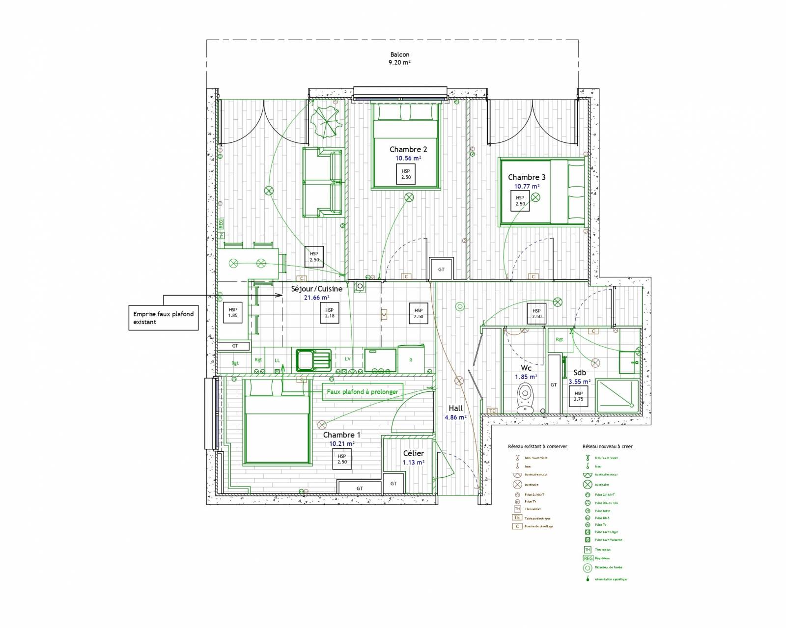 Réalisation d’un plan d’état des lieux et d’aménagement d’un appartement à Lyon