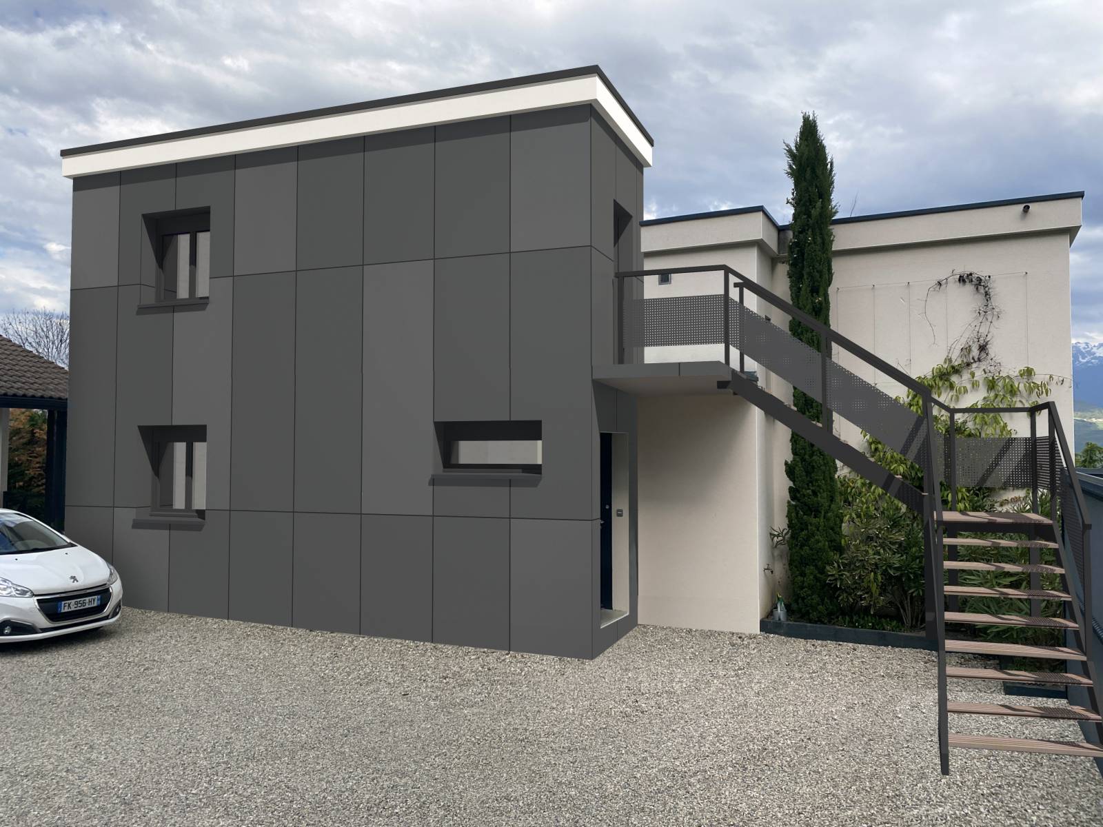 Réalisation d'une surélévation d'une maison individuelle à Vienne