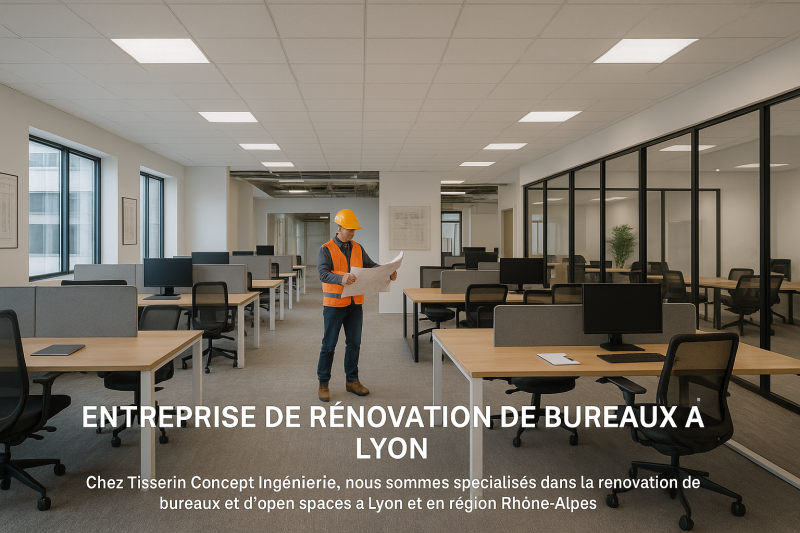 Rénovation de bureaux et open spaces à Lyon
