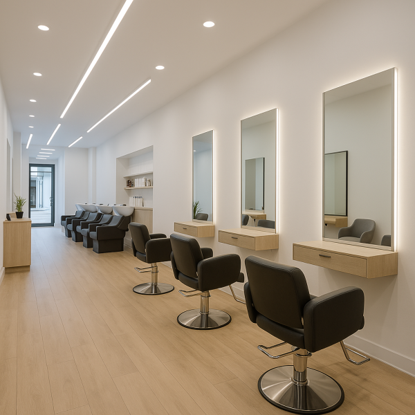 Rénovation de salon de coiffure à Lyon